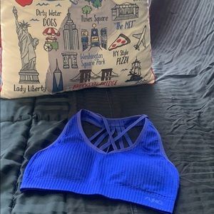 Royal blue sports bra
